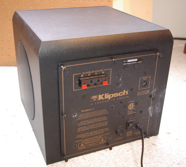 klipsch subwoofer fuse